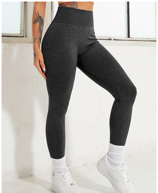 Seamless Knitted Fitness Gym Pants Women High Waist Yoga Pants Hips Tight  Peach Buttocks High Waist Nude Leggings (Color : C-6205v05, Size : XL)